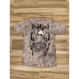 Jeff Dunham Achmed The Dead Skeleton Tie Dye Studded T-Shirt Grey XXXL